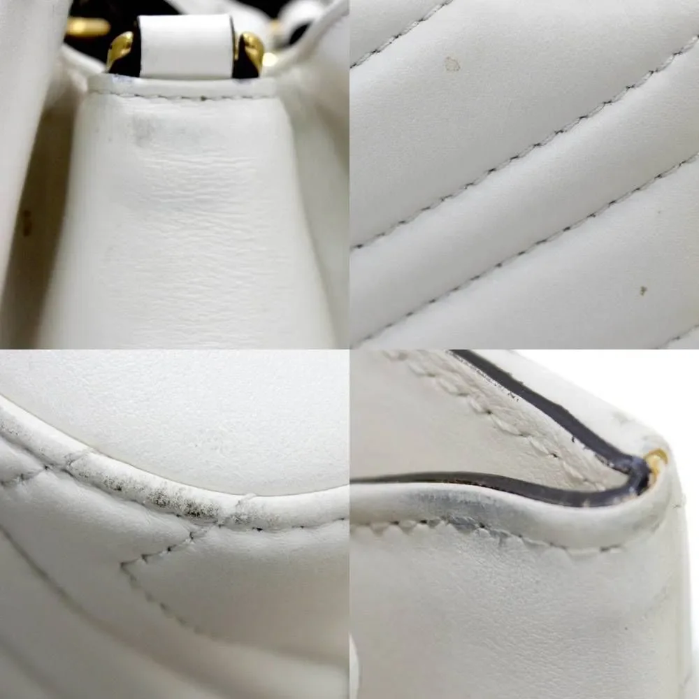Gucci GG Marmont 2WAY Shoulder Bag Handbag Off-White KS AB Rank